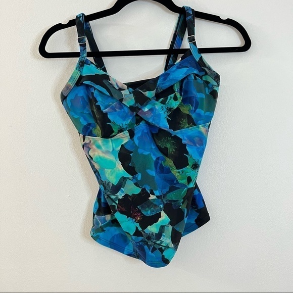 ATHLETA Blue Mystique Twister Tankini Top - Picture 3 of 5